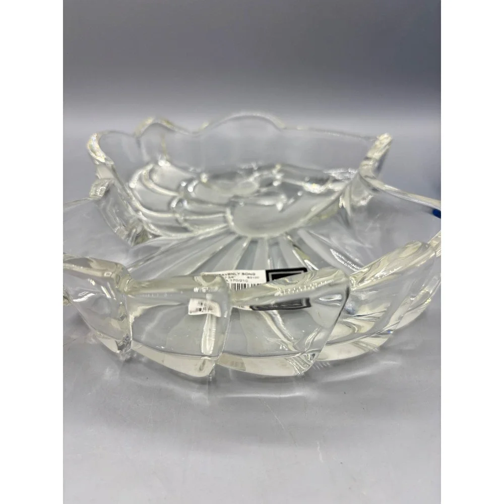Mikasa Heavenly Song Glass Angel Trumpet Serving Bowl 7‎ 3/4 Inch Germany